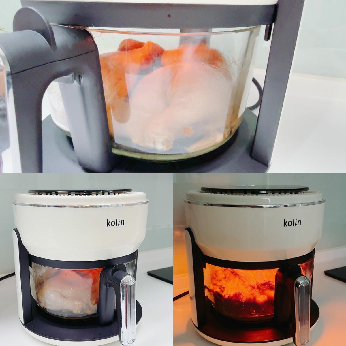 Kolin 歌林 4L 微電腦碳晶玻璃氣炸鍋 KNJP-MN401A|360° 快速旋風 × 透明玻璃超療癒,少油也能吃出酥脆口感! - 第17張圖
