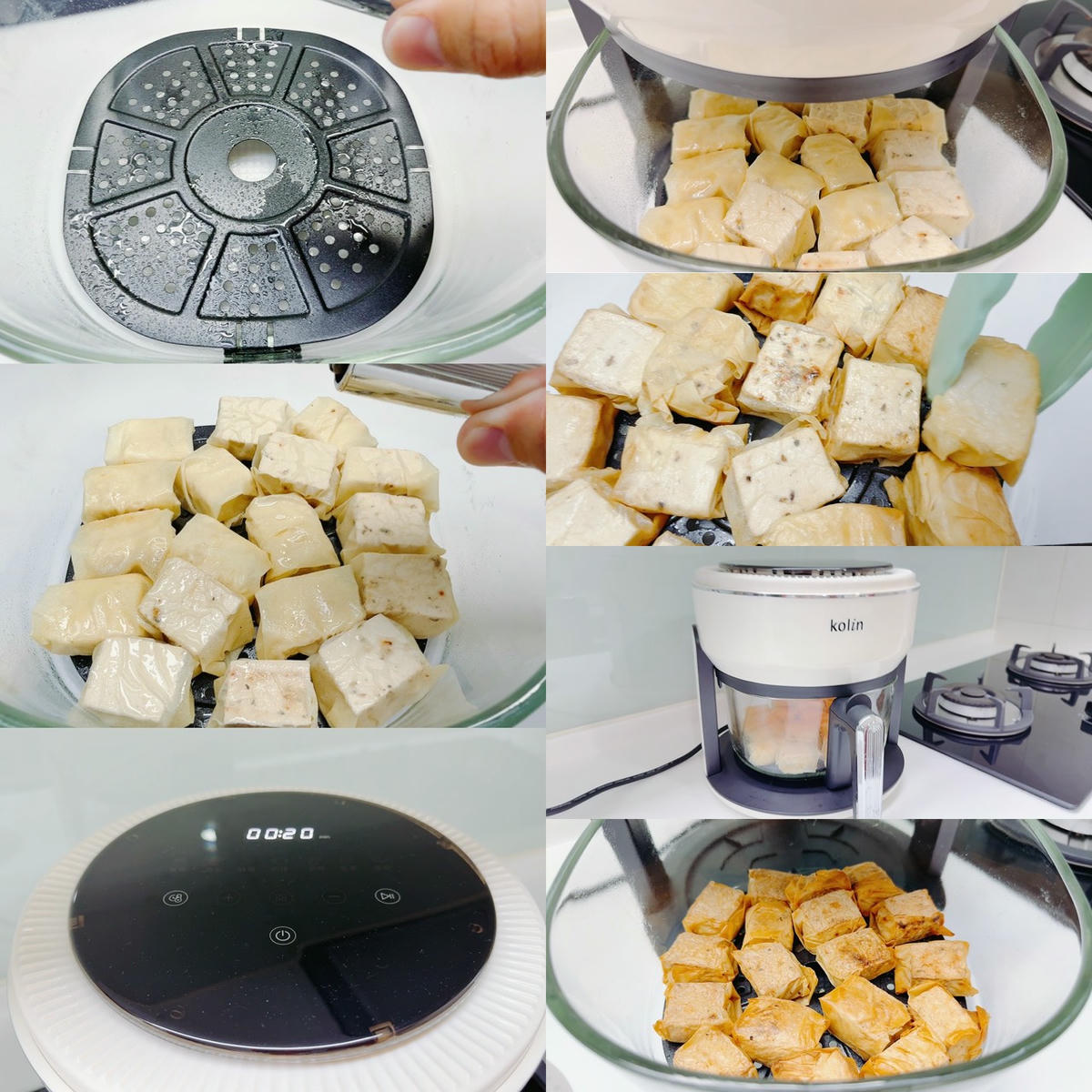 Kolin 歌林 4L 微電腦碳晶玻璃氣炸鍋 KNJP-MN401A|360° 快速旋風 × 透明玻璃超療癒,少油也能吃出酥脆口感! - 第22張圖