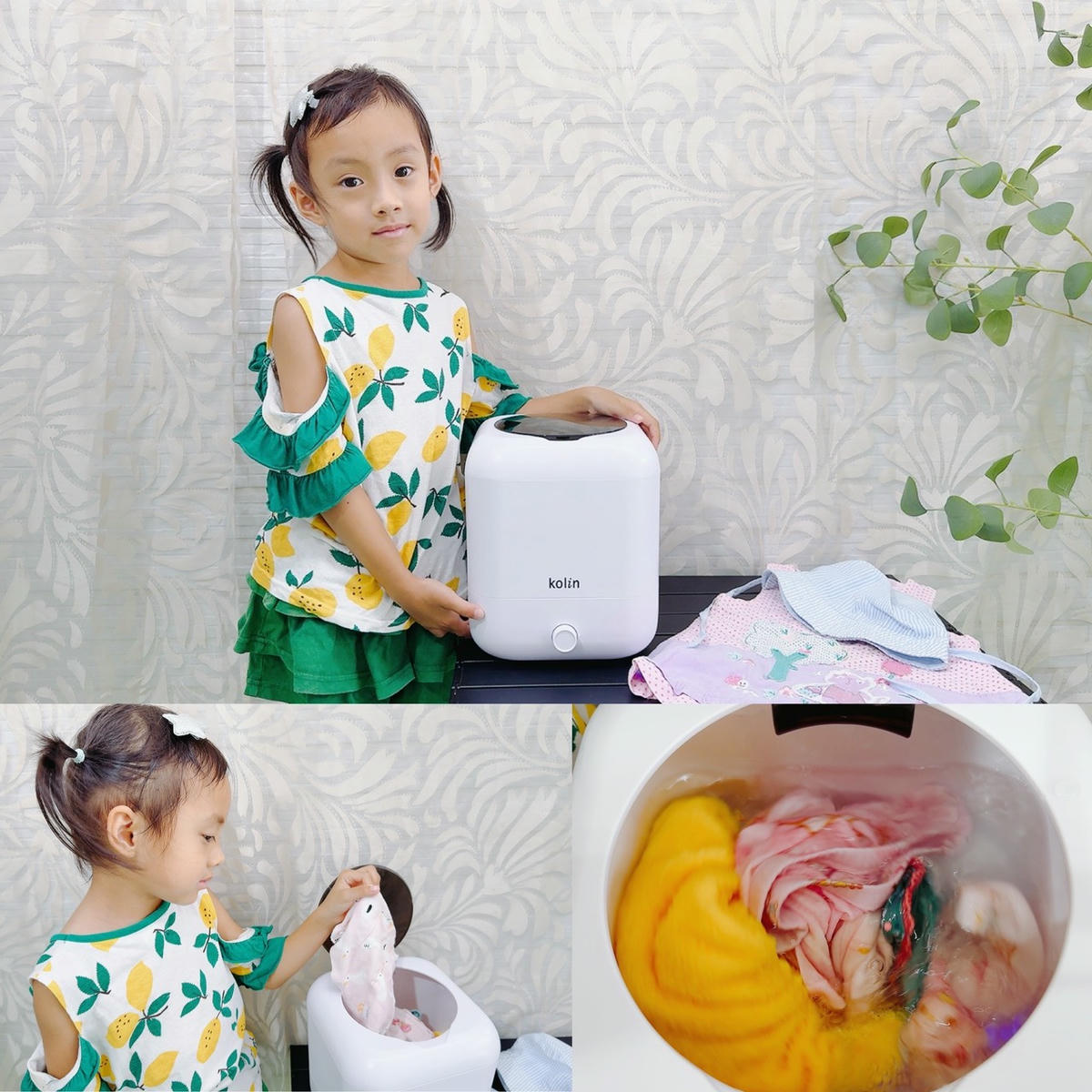 Kolin 歌林無線迷你洗衣機 KBW-MN01U 開箱實測|專為貼身與小件衣物打造的居家神器,寶寶衣物、口水巾輕鬆分洗不混污!媽媽的潔淨小幫手 - 第1張圖