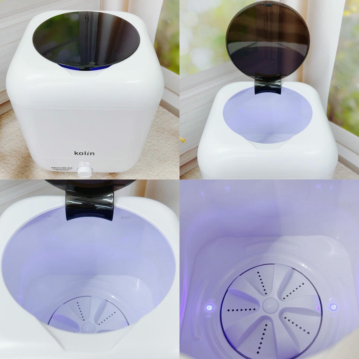Kolin 歌林無線迷你洗衣機 KBW-MN01U 開箱實測|專為貼身與小件衣物打造的居家神器,寶寶衣物、口水巾輕鬆分洗不混污!媽媽的潔淨小幫手 - 第11張圖