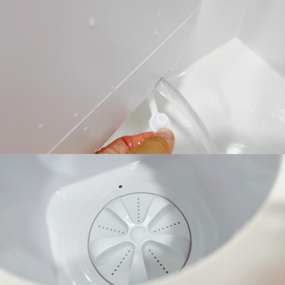 Kolin 歌林無線迷你洗衣機 KBW-MN01U 開箱實測|專為貼身與小件衣物打造的居家神器,寶寶衣物、口水巾輕鬆分洗不混污!媽媽的潔淨小幫手 - 第22張圖