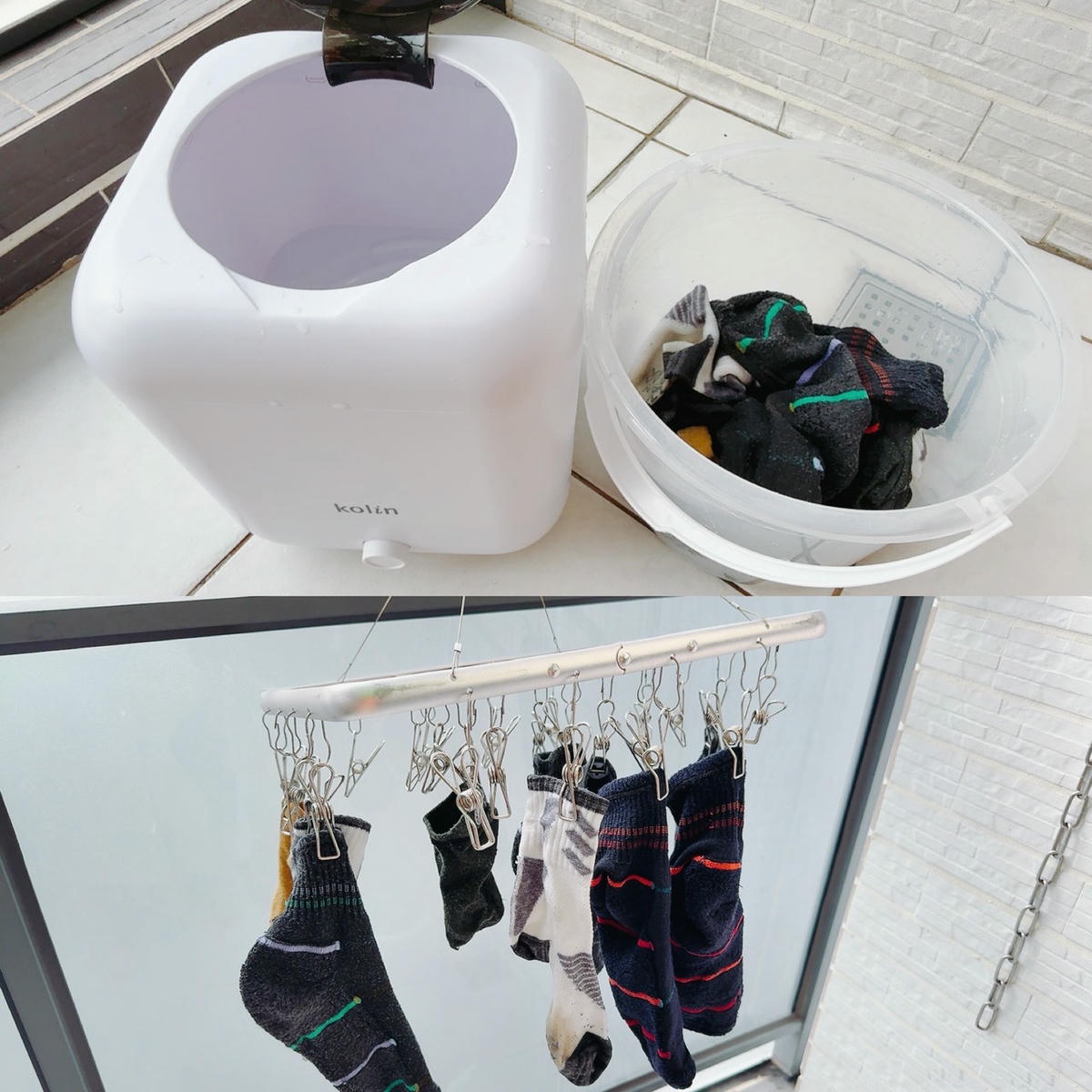 Kolin 歌林無線迷你洗衣機 KBW-MN01U 開箱實測|專為貼身與小件衣物打造的居家神器,寶寶衣物、口水巾輕鬆分洗不混污!媽媽的潔淨小幫手 - 第27張圖