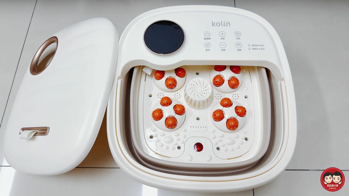 Kolin 歌林 PTC 微電腦電動按摩泡腳機 KSF-MN11H｜足浴、按摩一次到位，可摺疊恆溫＋氣泡按摩，冬天泡腳超享受