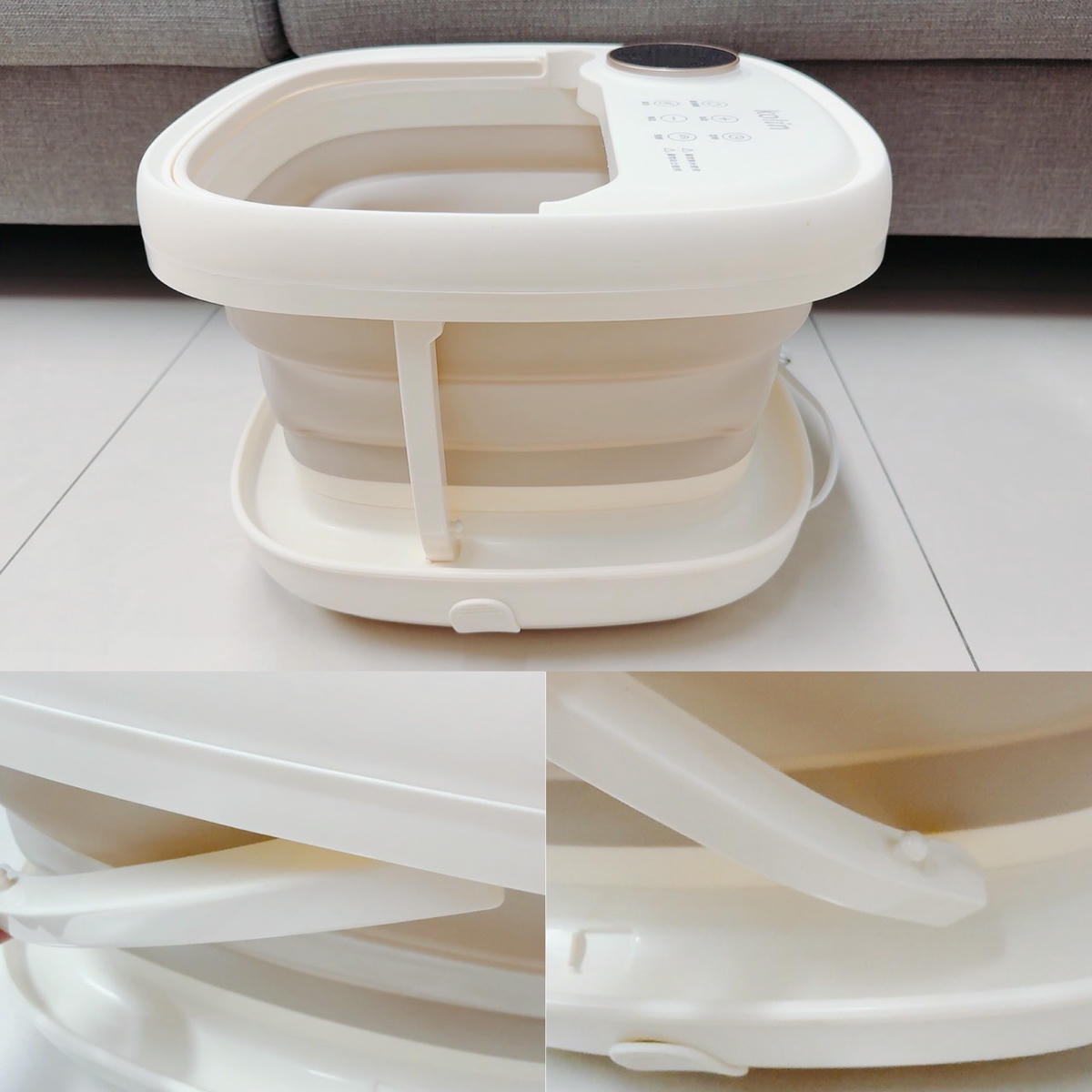 Kolin 歌林 PTC 微電腦電動按摩泡腳機 KSF-MN11H｜足浴、按摩一次到位，可摺疊恆溫＋氣泡按摩，冬天泡腳超享受