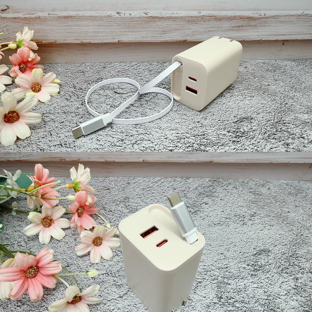 Unipapa 有序收線快充頭 67W 開箱｜自帶伸縮線，一拉即充不纏線，筆電手機一顆搞定！