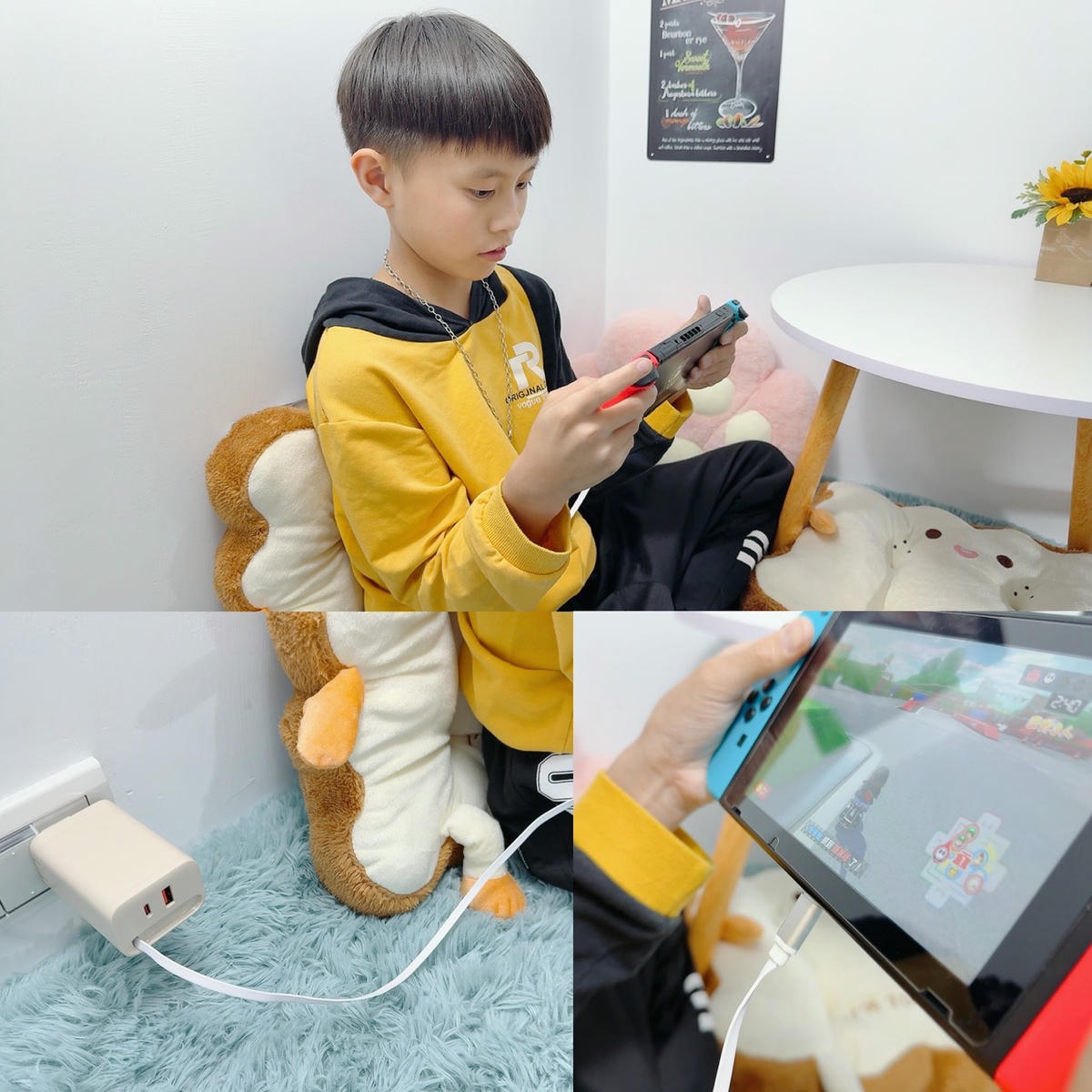 Unipapa 有序收線快充頭 67W 開箱｜自帶伸縮線，一拉即充不纏線，筆電手機一顆搞定！