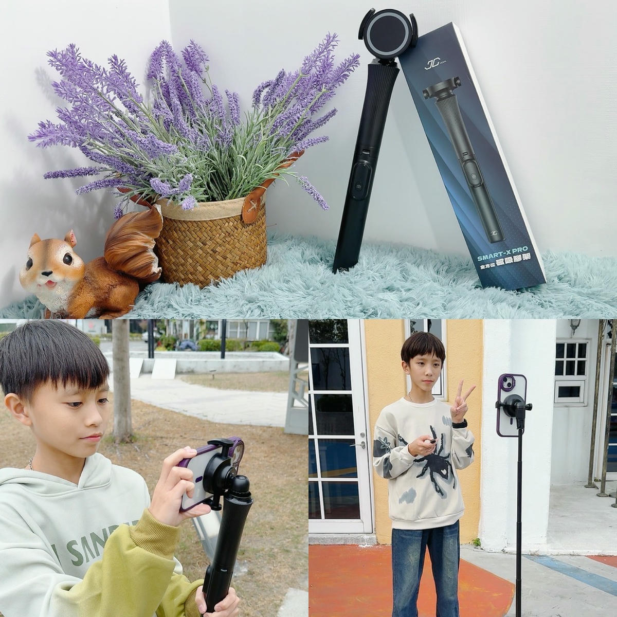 JC TECH. SMART-X PRO 全方位磁吸腳架開箱｜一吸就穩、俯拍也行！創作者必收拍照神隊友