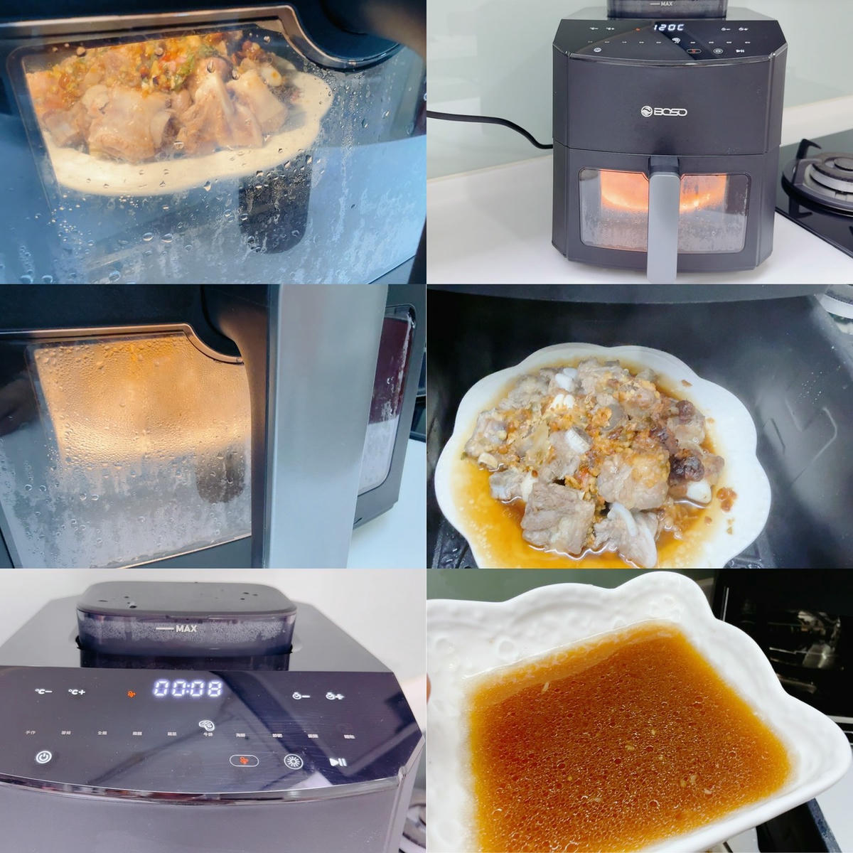 BOSO 舒肥透視蒸氣氣炸鍋 7L 開箱｜120°C 蒸氣微分子＋氣炸雙模式，酥脆爆汁又減脂，一機搞定 1 日 4 餐