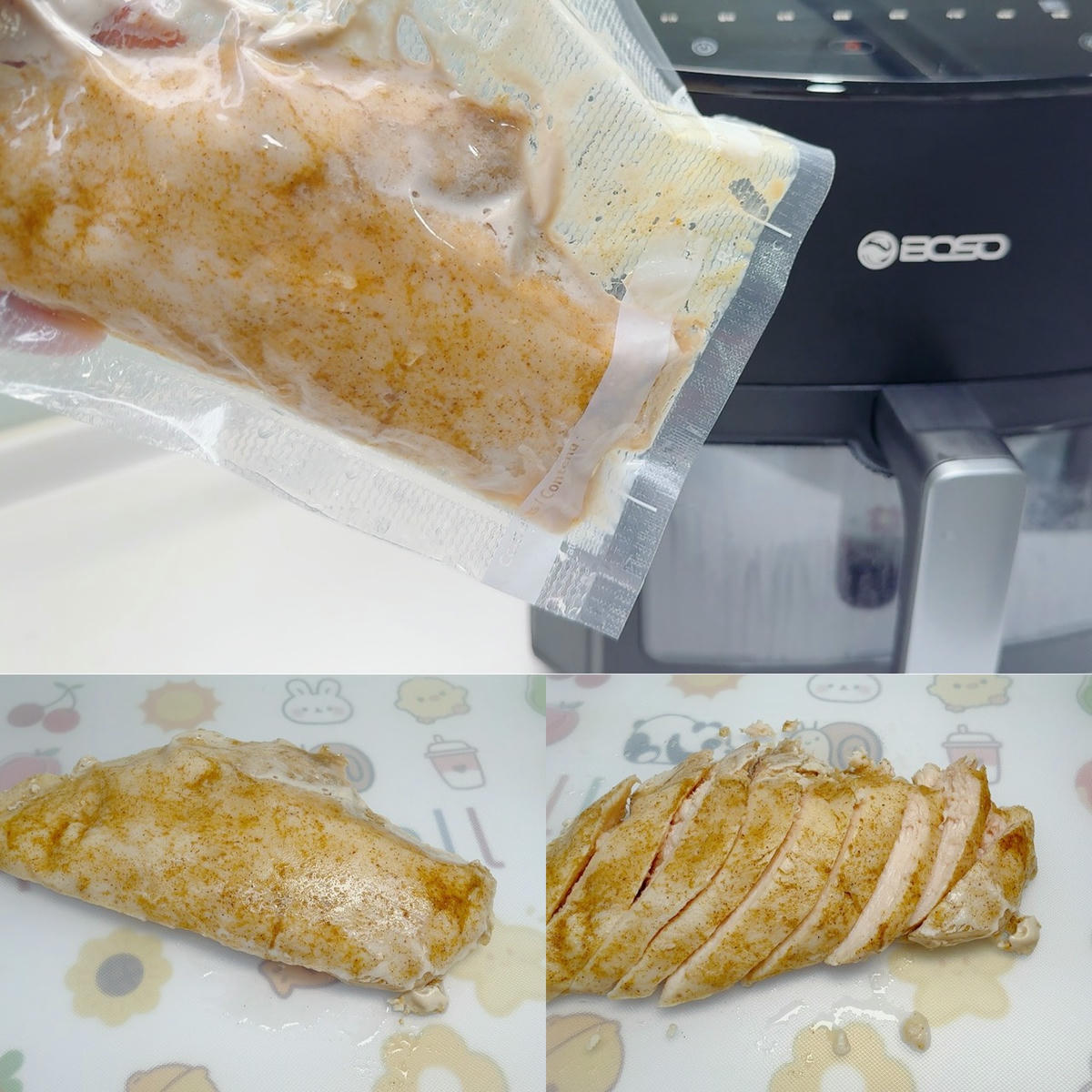 BOSO 舒肥透視蒸氣氣炸鍋 7L 開箱｜120°C 蒸氣微分子＋氣炸雙模式，酥脆爆汁又減脂，一機搞定 1 日 4 餐