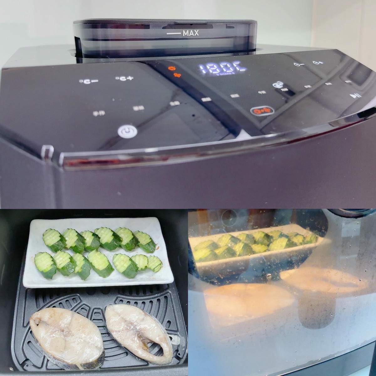 BOSO 舒肥透視蒸氣氣炸鍋 7L 開箱｜120°C 蒸氣微分子＋氣炸雙模式，酥脆爆汁又減脂，一機搞定 1 日 4 餐
