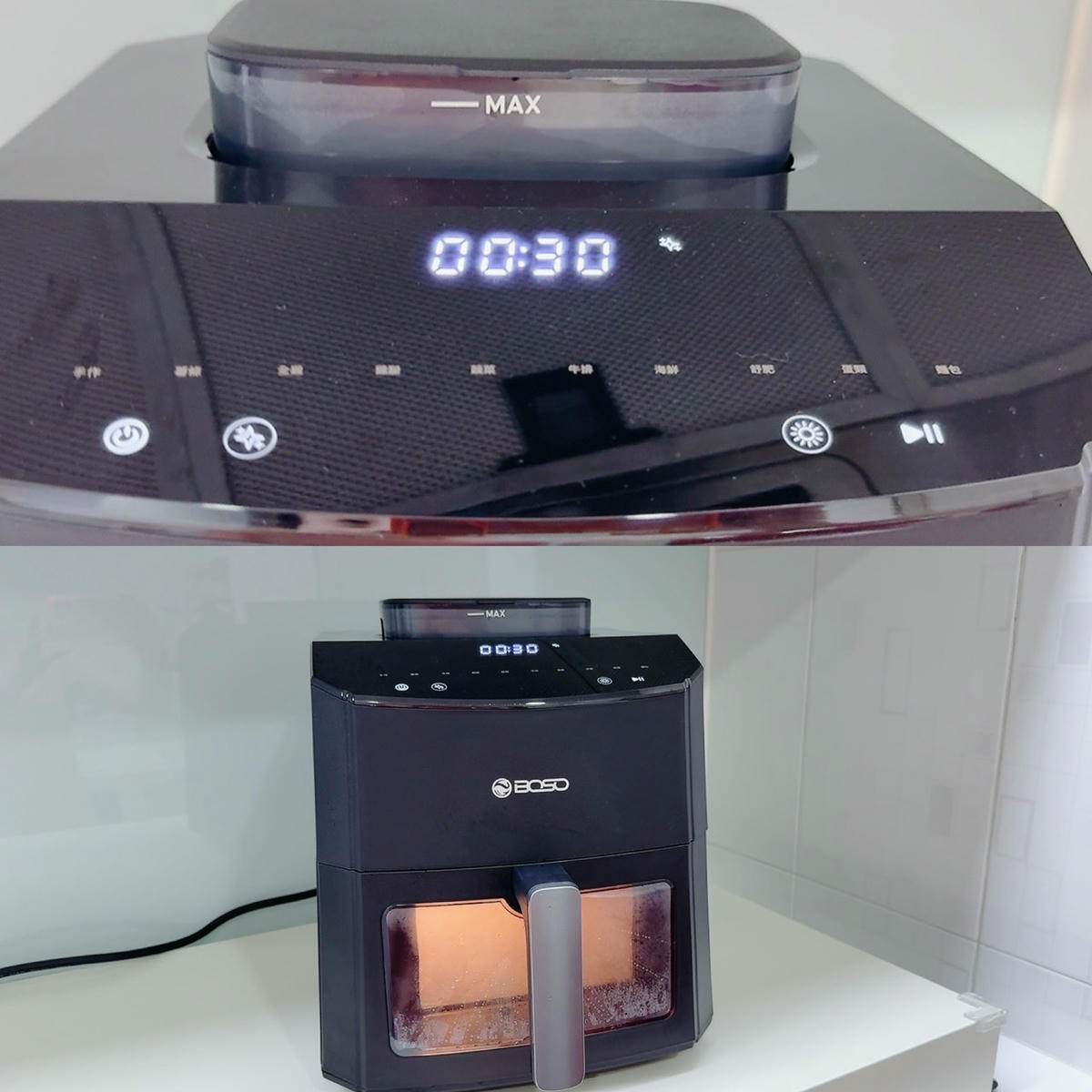 BOSO 舒肥透視蒸氣氣炸鍋 7L 開箱｜120°C 蒸氣微分子＋氣炸雙模式，酥脆爆汁又減脂，一機搞定 1 日 4 餐
