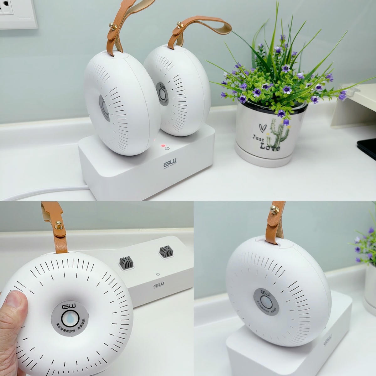 GW水玻璃甜甜圈雙效除濕組開箱評價｜衣櫃發霉救星，免耗材重複使用，梅雨季防潮必備
