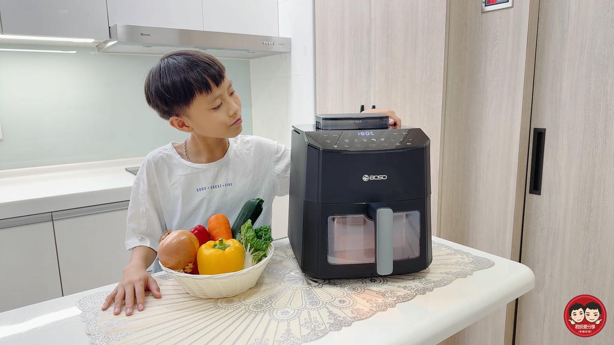 BOSO 舒肥透視蒸氣氣炸鍋 7L 開箱｜120°C 蒸氣微分子＋氣炸雙模式，酥脆爆汁又減脂，一機搞定 1 日 4 餐