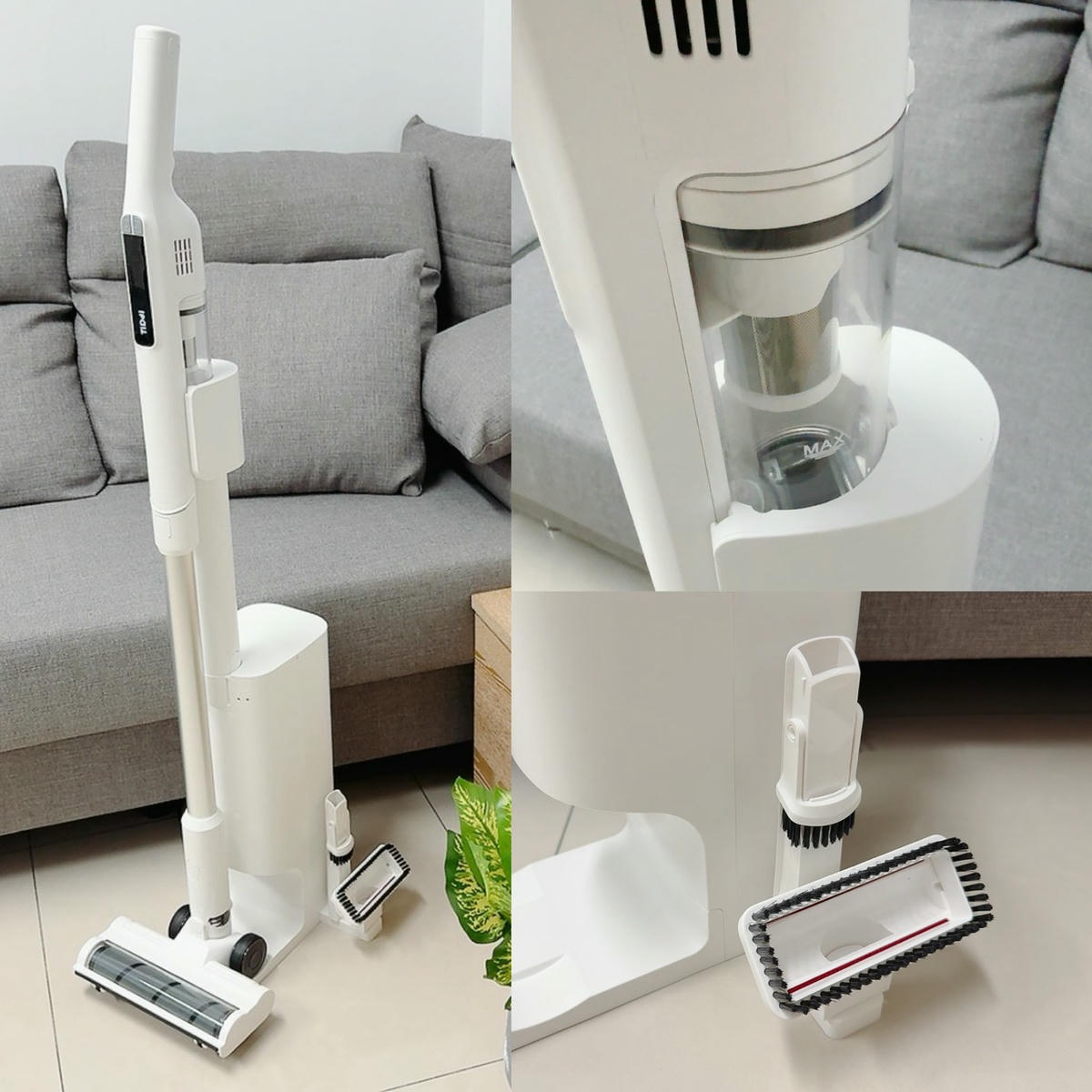 TiDdi ZeroTouch S2開箱｜綠光顯塵太有感！AI感測＋自動集塵吸塵器，100天免倒垃圾真的有感~