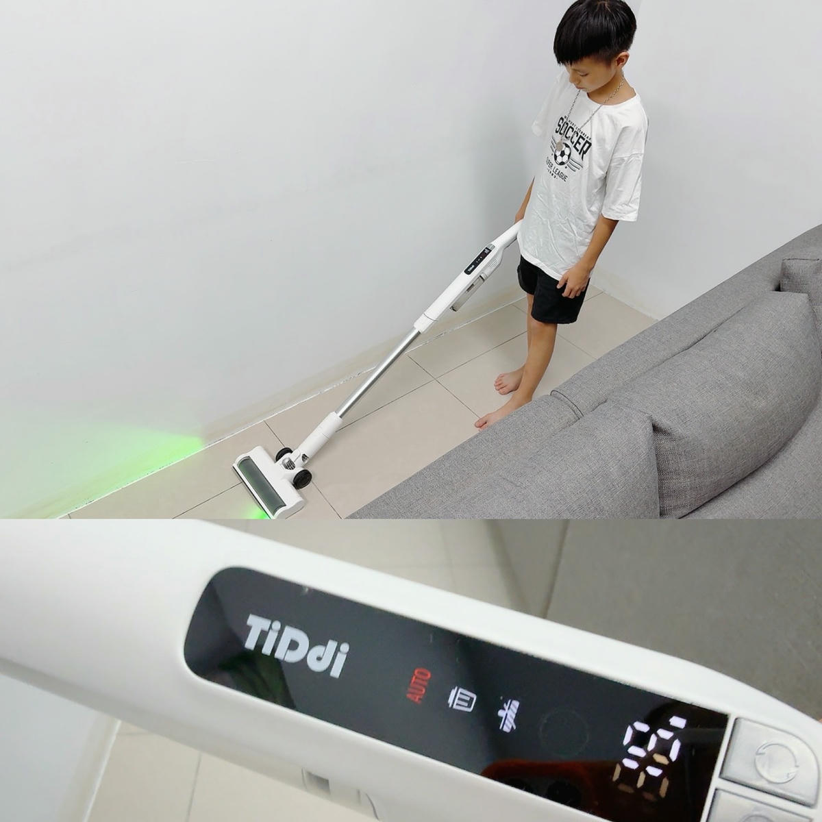 TiDdi ZeroTouch S2開箱｜綠光顯塵太有感！AI感測＋自動集塵吸塵器，100天免倒垃圾真的有感~