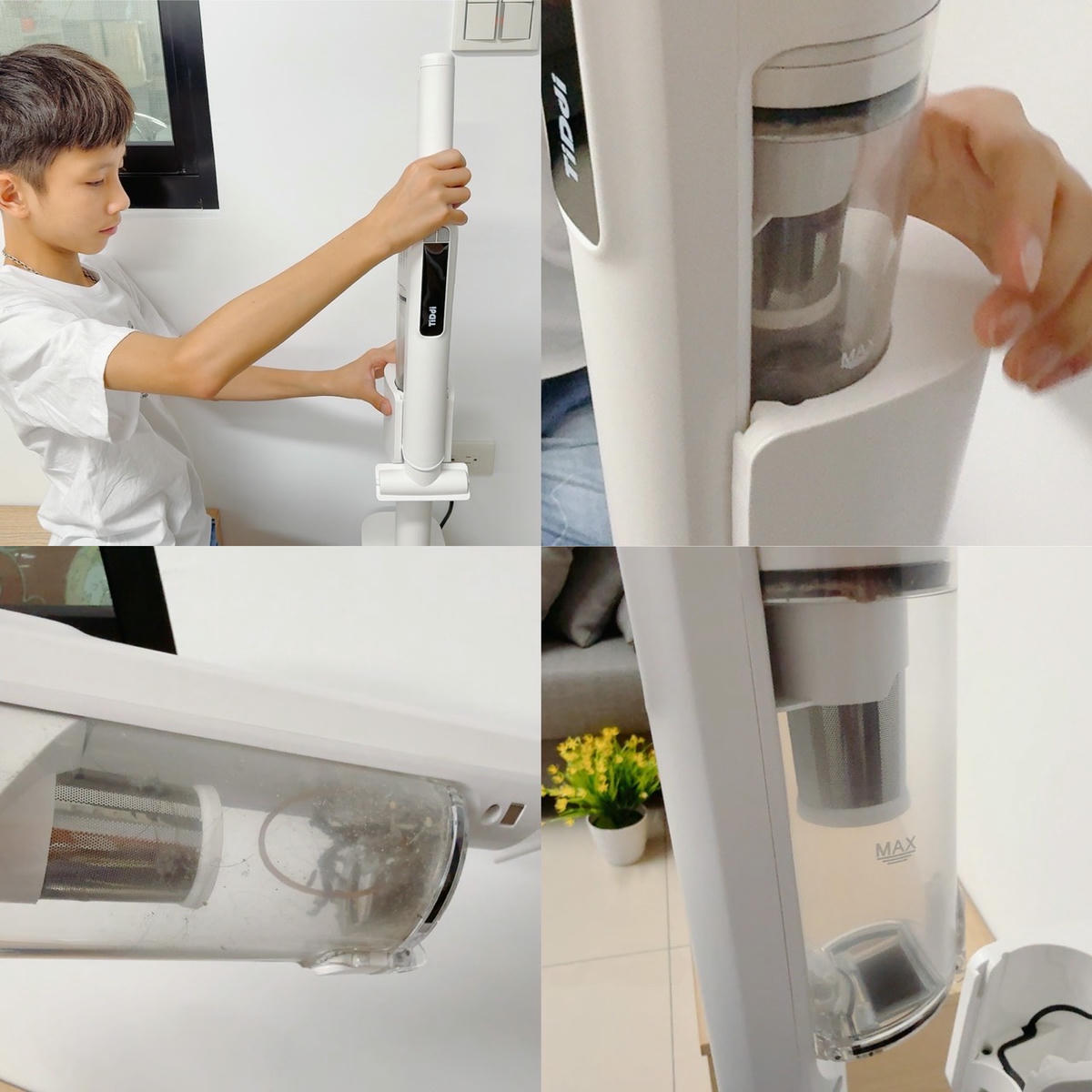 TiDdi ZeroTouch S2開箱｜綠光顯塵太有感！AI感測＋自動集塵吸塵器，100天免倒垃圾真的有感~