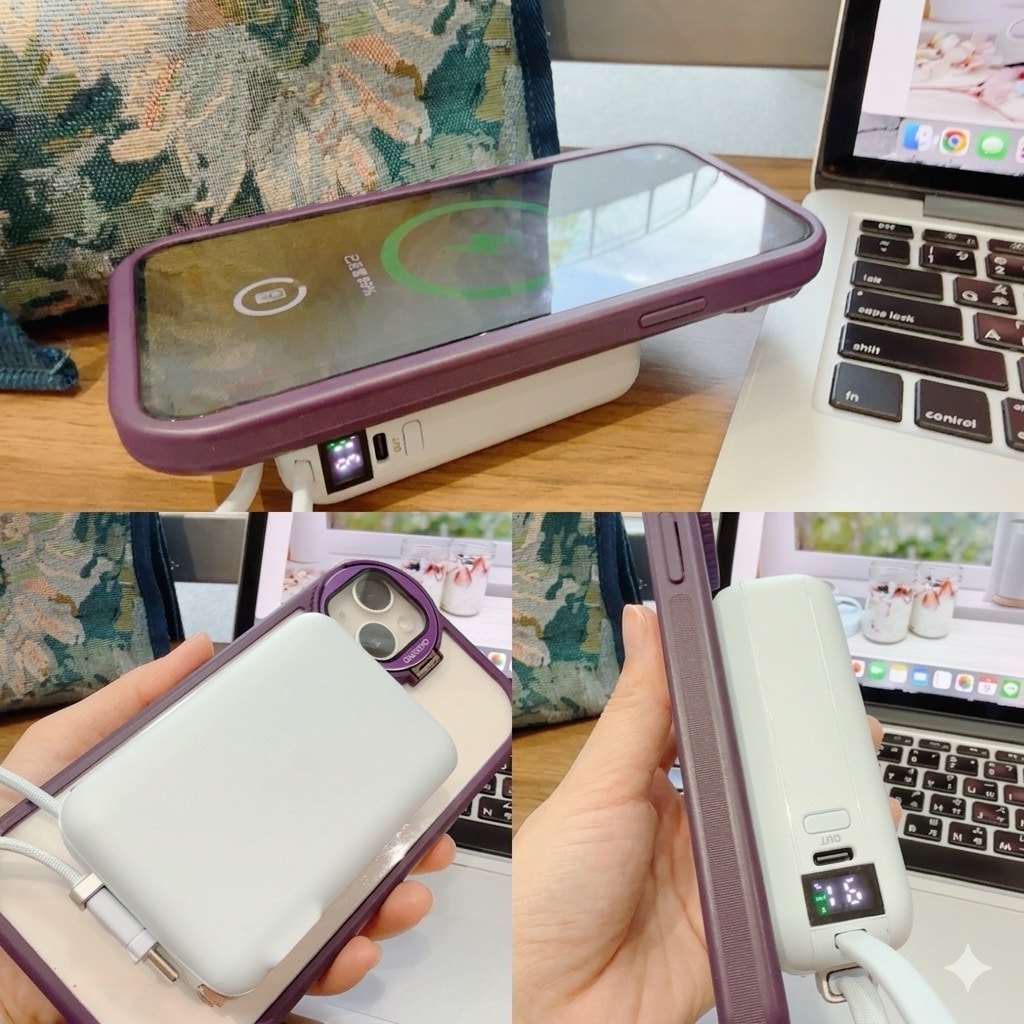 aircolor 雲朵系 35W 全能充開箱｜可上飛機的準固態防爆電芯，同級最小 AC 插頭＋Qi2 磁吸，快充超有感！