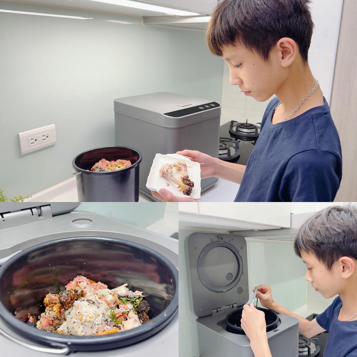 SANSUI 山水評價|PAKU 廚寶 3L 智能廚餘機 SFP-G3L 開箱實測,高溫研磨烘乾讓廚餘體積縮小 90%,不臭不生蟲,濕廚餘變乾肥料超有成就感! - 第50張圖 SANSUI 山水評價|PAKU 廚寶 3L 智能廚餘機 SFP-G3L 開箱實測,高溫研磨烘乾讓廚餘體積縮小 90%,不臭不生蟲,濕廚餘變乾肥料超有成就感!