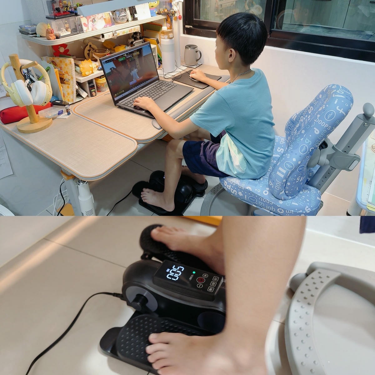 MRF 健身大師｜AI 孝親小圓循環電動健步機開箱｜銀髮族居家運動器材推薦，長輩坐著也能輕鬆健步、復健運動